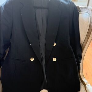 Bar III Black Blazer with Gold Buttons